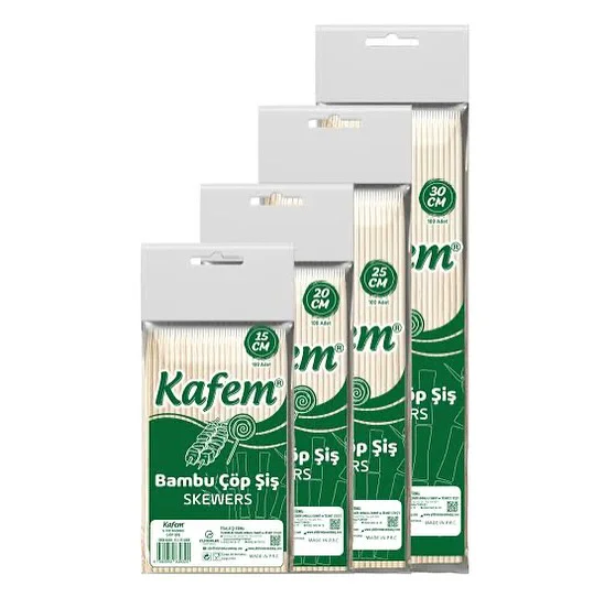 Kafem Bambu Yassı Çöp Şiş Serisi - 2