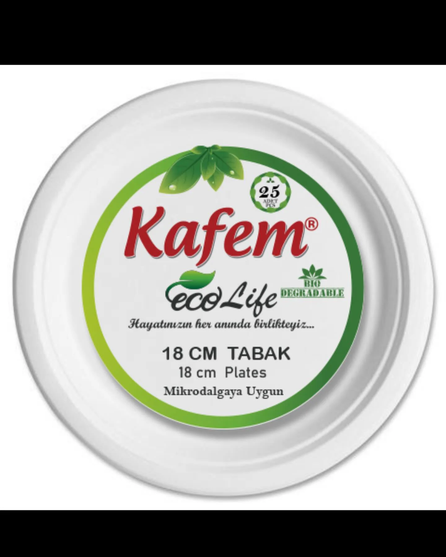 Kafem Eco Life Bio-Degradable Tabak (18cm)