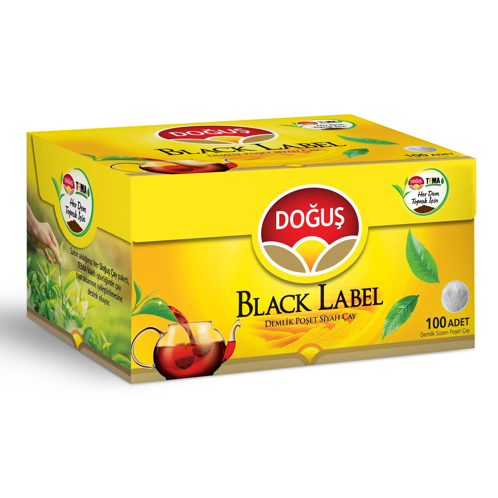 DOĞUŞ BLACK LABEL DEMLİK POŞET ÇAY 100 LÜ