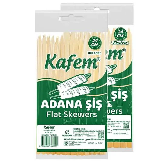 Kafem Bambu Yassı Çöp Şiş Serisi - 3